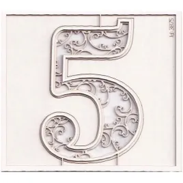 tekturka-monogram-cyfra-5-monograce-7cm