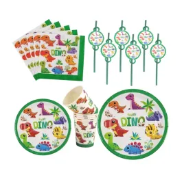 zestaw-dino-dinozaury-kubki-talerze-18-23cm-serwetki-slomki-36-ele-urodziny