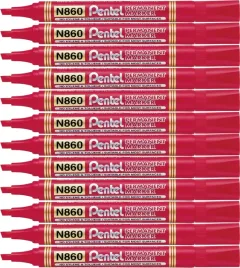 marker-permanentny-pentel-n860-sciety-czerwony-12-sztuk