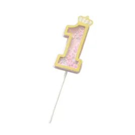 topper-na-tort-cyfra-1-rozowa-roczek-dziewczynki