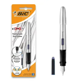 pioro-wieczne-bic-x-pen-chrome-silver-zestaw-naboj-blister-1-sztuka