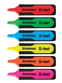 zakreslacze-fluorescencyjne-donau-d-text-komplet-zestaw-6-sztuk
