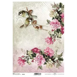 papier-ryzowy-do-decoupage-ptaszki-na-galazce-roze