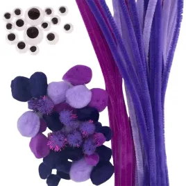 druciki-kreatywne-z-pomponami-fioletowy