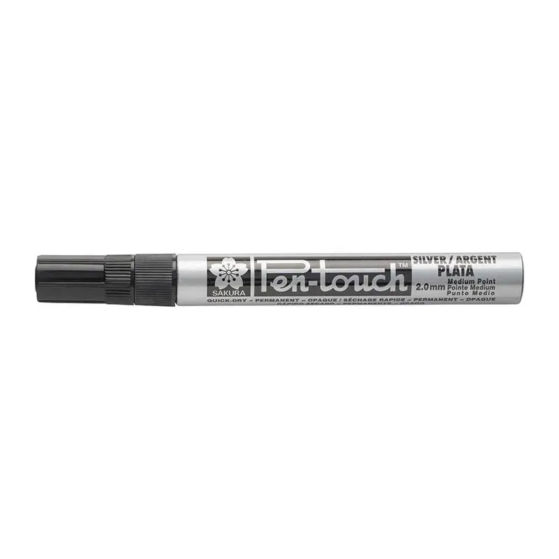 pisak-pen-touch-medium-silver-2mm-srebrny-sakura-stan-nowy