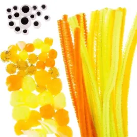 druciki-kreatywne-z-pomponami-zolte