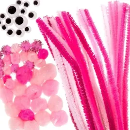 druciki-kreatywne-z-pomponami-roz