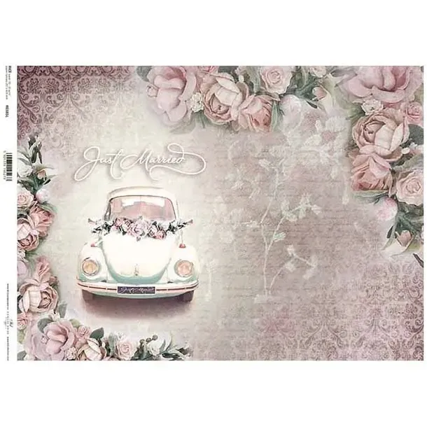 papier-ryzowy-do-decoupage-samochod-do-slubu-a3