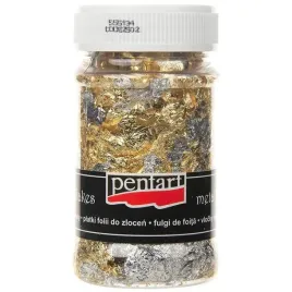 folia-do-zlocen-platki-zlote-srebrne-pentart-m6