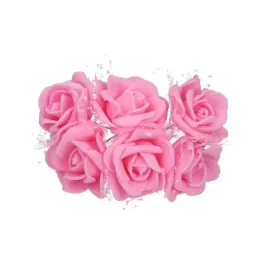 kwiaty-roze-piankowe-rozowe-z-tiulem-6szt