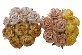 kwiaty-papierowe-roze-mix-naturalny-40mm-20szt