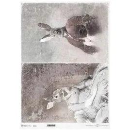 papier-ryzowy-do-decoupage-a3-zajac-zajace