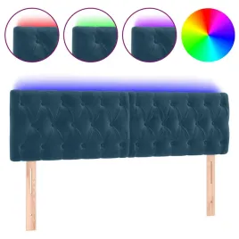 zaglowek-do-lozka-z-led-ciemnoniebieski-144x7x78-88cm-aksamit