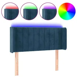 zaglowek-do-lozka-z-led-ciemnoniebieski-83x16x78-88cm-aksamit