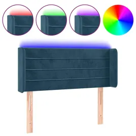 zaglowek-do-lozka-z-led-ciemnoniebieski-93x16x78-88cm-aksamit