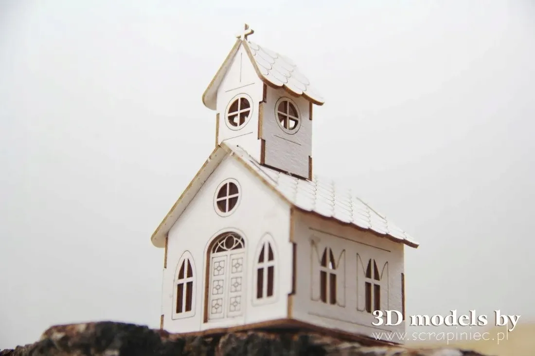tekturka-beermata-mini-kosciol-3d-83cm-stan-nowy