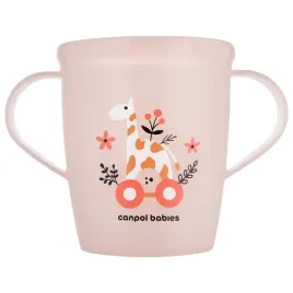canpol-kubek-otwarty-z-uchwytami-plastikowy-250ml-toys-koralowy