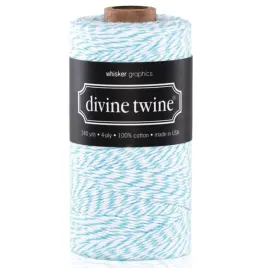 sznurek-aqua-divine-twine-5m-bialo-turkusowy