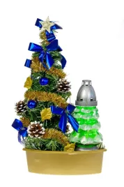 choinka-znicz-ubrana-42cm-zloto-szafirowa