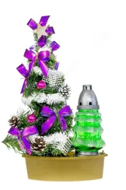 choinka-znicz-ubrana-42cm-fiolet