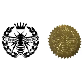 naklejki-wytlaczane-best-honey-zlote-10-szt