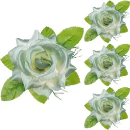 roza-satynowa-z-listkami-wyrobowa-szaro-biala-3szt