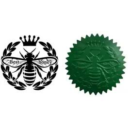 naklejki-wytlaczane-best-honey-zielone-10-szt