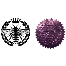 naklejki-wytlaczane-best-honey-fiolet-10-szt