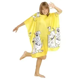 hair-tools-peleryna-dziecieca-zolta-z-pieskami