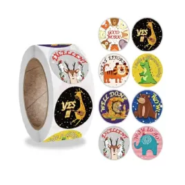 naklejki-ozdobne-okragle-zwierzatka-mix14-100-szt