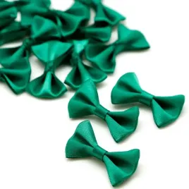 kokarda-ozdobna-muszka-4x25cm-zielona-2-szt