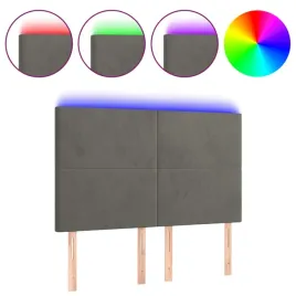 zaglowek-do-lozka-z-led-ciemnoszary-144x5x118-128-cm-aksamit