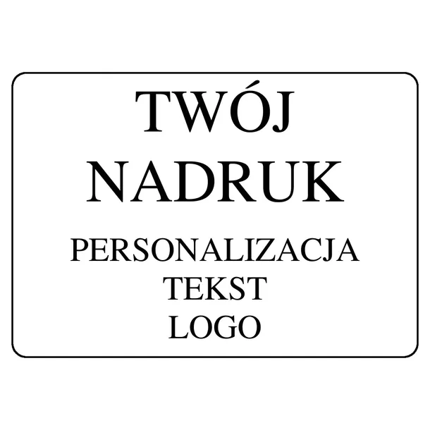 Etykieta Twój Nadruk Biała 50x30mm 100 szt.