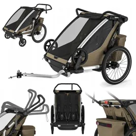 przyczepka-rowerowa-dla-dzieci-wozek-thule-chariot-cross-2-double-faded