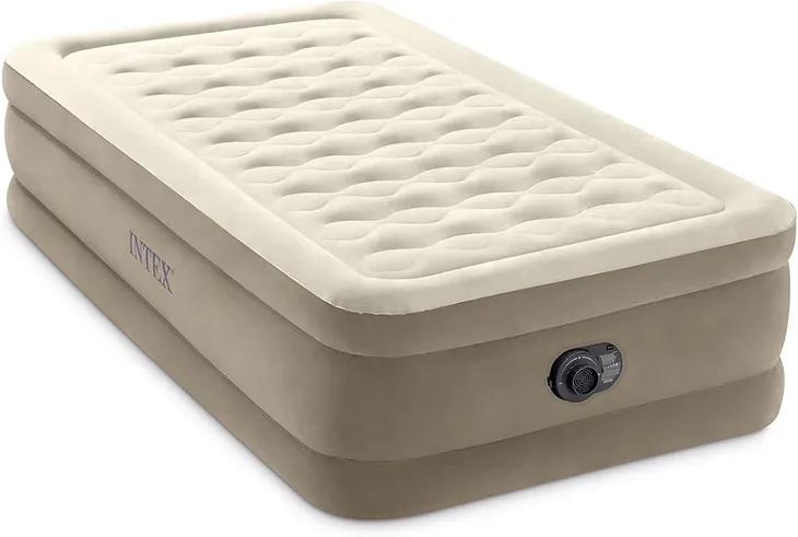 Materac dmuchany łóżko Intex z pompką 191x99x46 jednoosobowy wysoki premium