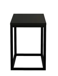 stolik-nocny-loft-taboret-do-sypialni-blat-czarny-mat-stelaz-metal