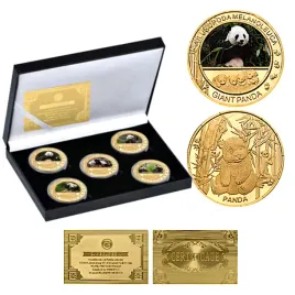 pozlacany-zestaw-5x-monet-wielka-panda-kolekcjonerski-metalowe-pamiatki