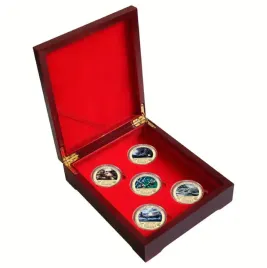 5-czesciowy-zestaw-dikom-monet-ii-wojna-swiatowa-drewnianym-pudelku-okinawa