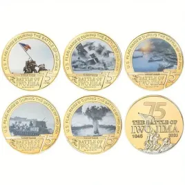 zestaw-monet-5szt-dikom-ii-wojna-swiatowa-bitwa-o-iwo-jime-jima-pudelko