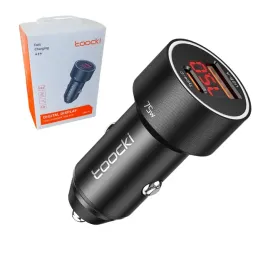 ladowarka-samochodowa-led-toocki-usb-usb-c-75w-qc-pd-z-miernikiem
