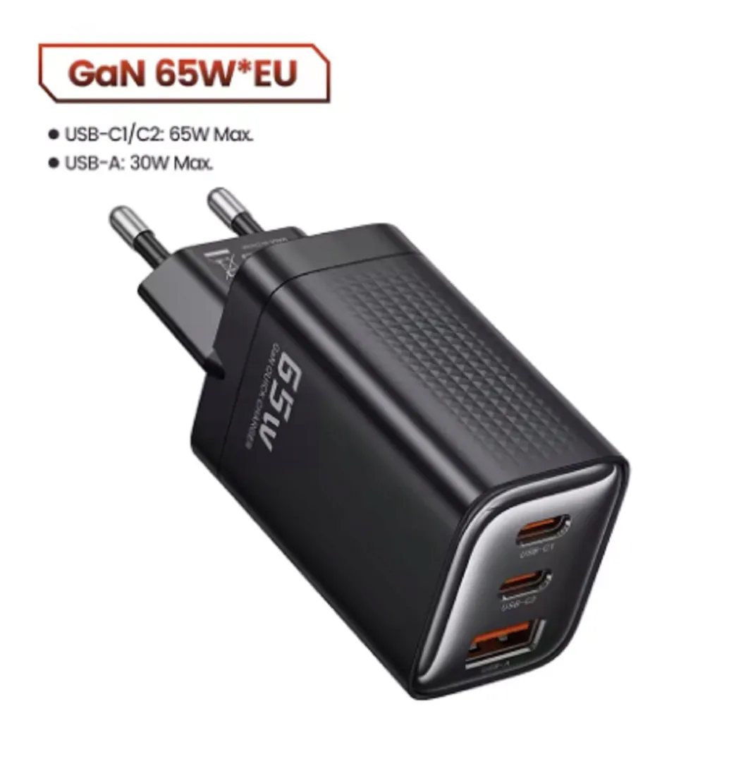 ladowarka-sieciowa-toocki-65w-czarna-dikom-3w1-stan-nowy