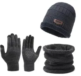czapka-komin-komplet-meski-ocieplany-na-zime-szary-rekawiczki-touch-screen