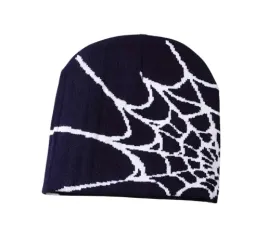 czapka-zimowa-y2k-streetwear-jesienna-granatowa-super-mila-wzor-pajeczyna