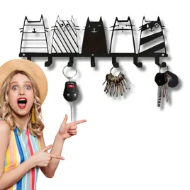 wieszak-na-klucze-ubrania-kotki-7-haki-metalowy-solidny-stylowy-czarny