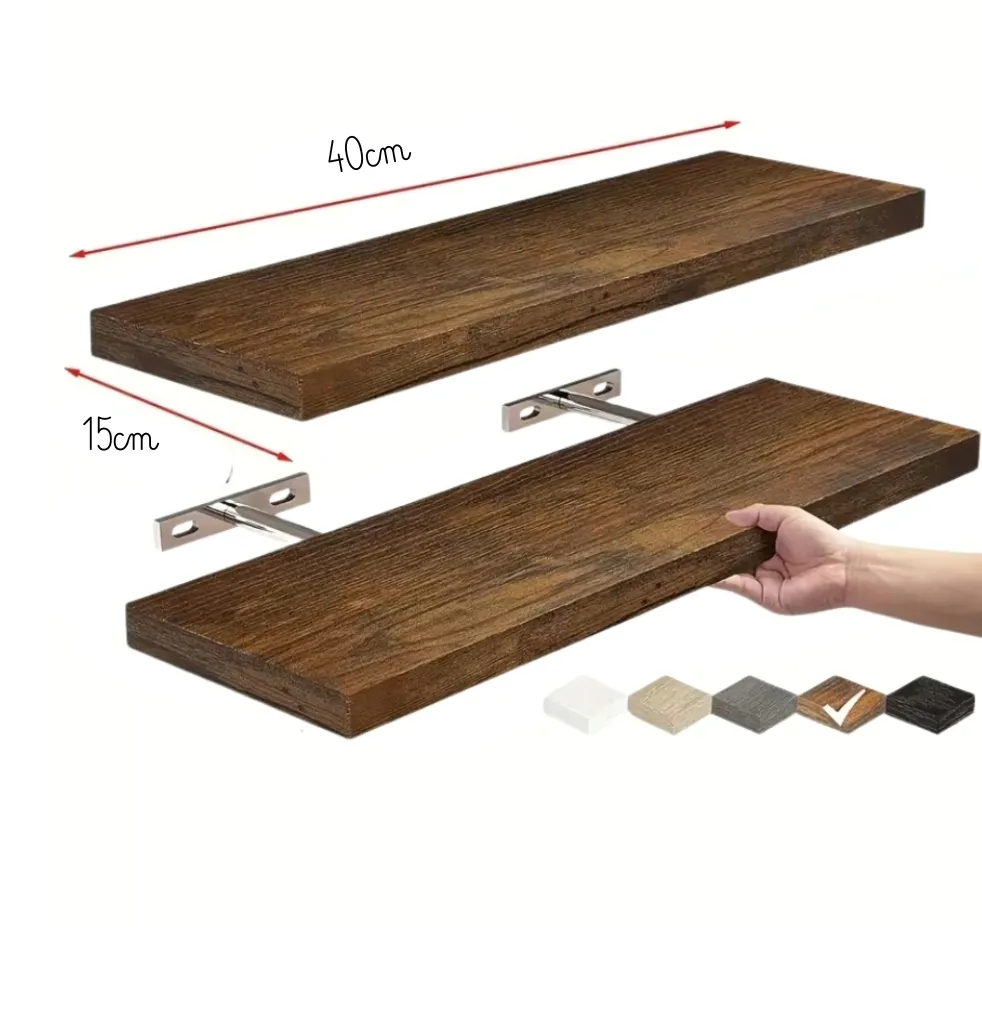 zestaw-4-drewnianych-polek-wiszacych-plywajacych-dikom-retro-ciemny-braz-stan-nowy