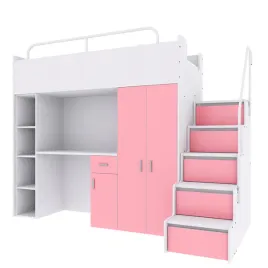 antresola-kiki-4-z-biurkiem-i-schodkami-80x190-cm-rozowy-mat