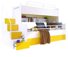 antresola-kiki-3-z-materacami-i-stelazami-2-3-osobowe-zolty-mat