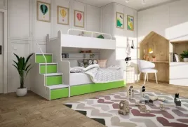 antresola-kiki-3-z-materacami-i-stelazami-2-3-osobowe-limonkowy-mat