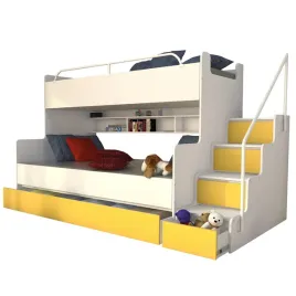 antresola-kiki-3-z-materacami-i-stelazami-2-3-osobowe-zolty-mat