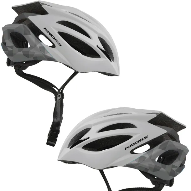 Kask rowerowy KROSS ELEVARE szary rozmiar L (58-61)